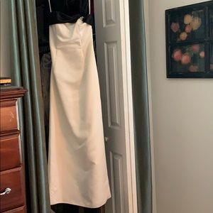 Jessica McClintock Cream & White Prom Dress